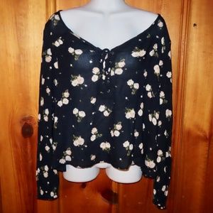 Hollister NWT Sheer Boho Top Medium